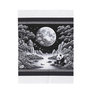 "Panda's Moonlit Majesty" -Blanket