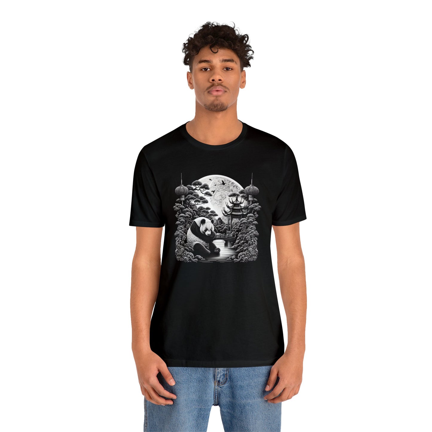 "Moonlit Majesty: Panda's Grace"- Tshirt