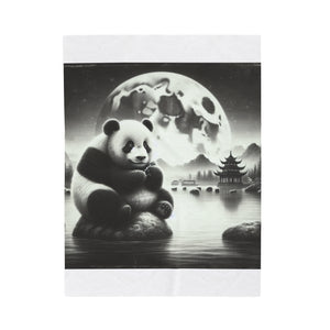"Majestic Moonlit Panda" -Blanket
