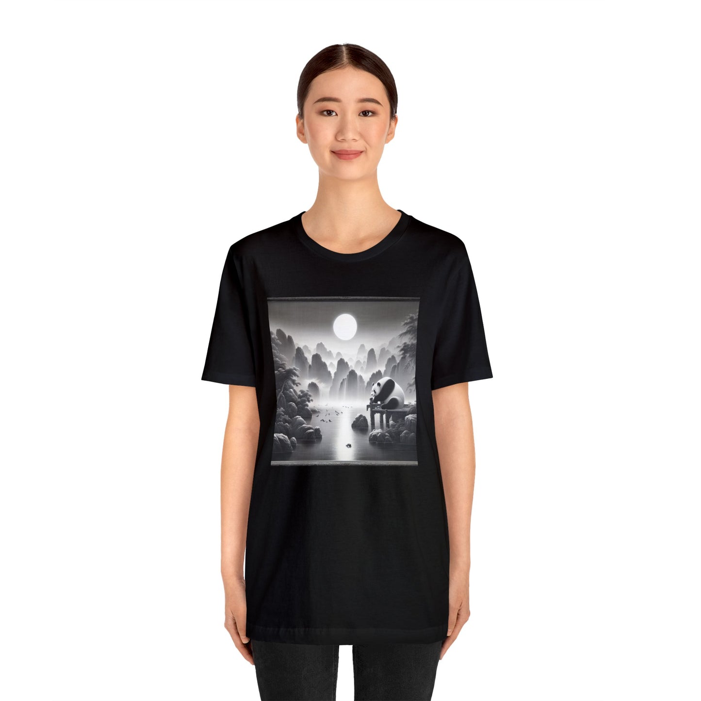 "Moonlit Majestic Panda"- Tshirt