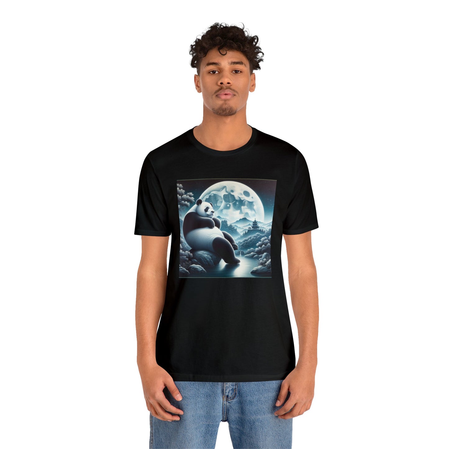 "Graceful Moonlit Panda"- Tshirt