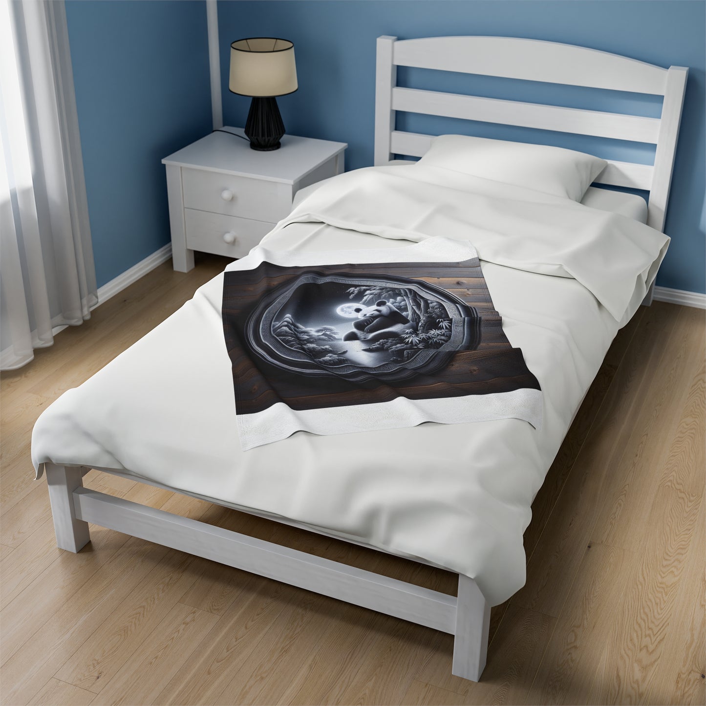 "Moonlit Majesty: Pandamonium" -Blanket