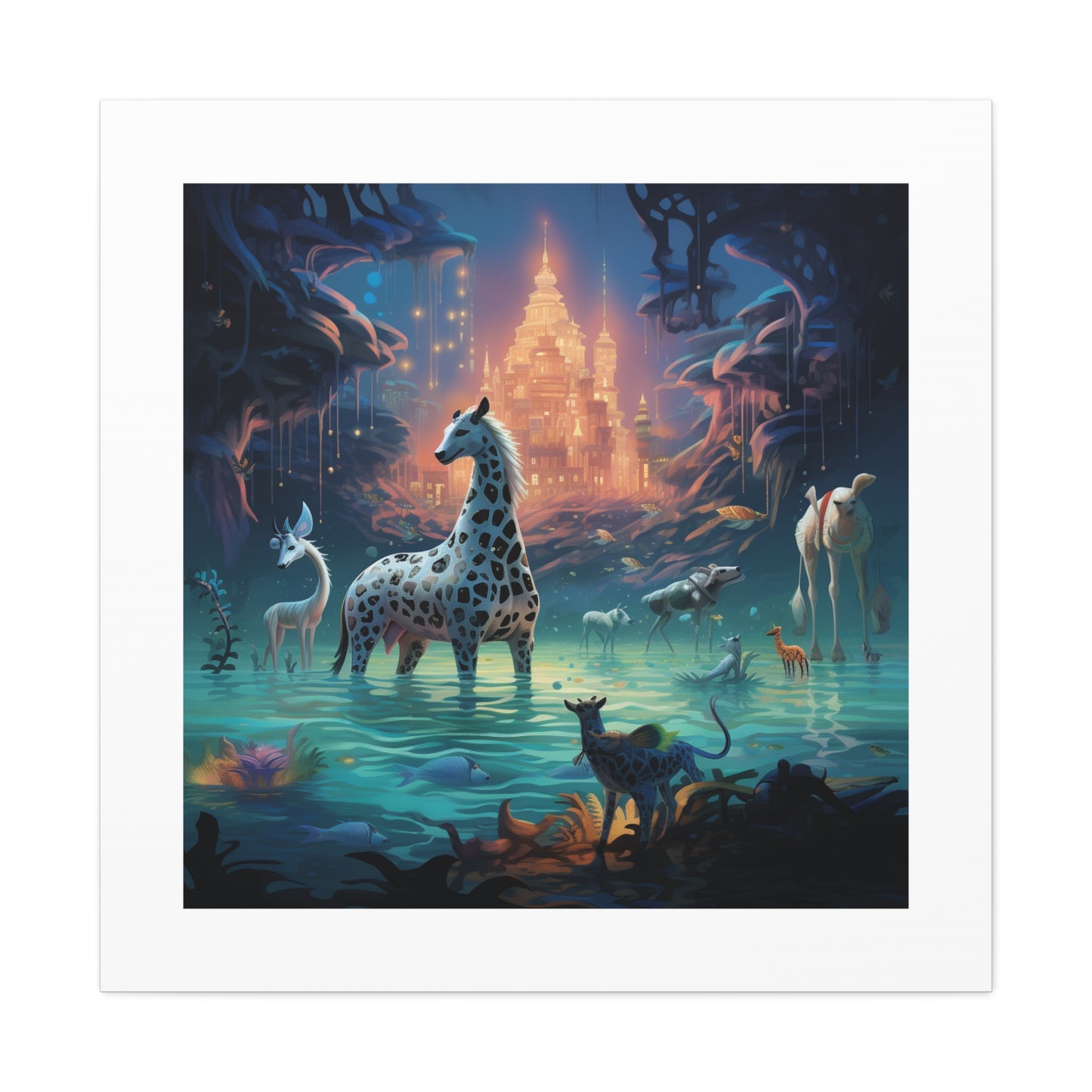 "African Safari Enchantment Print"