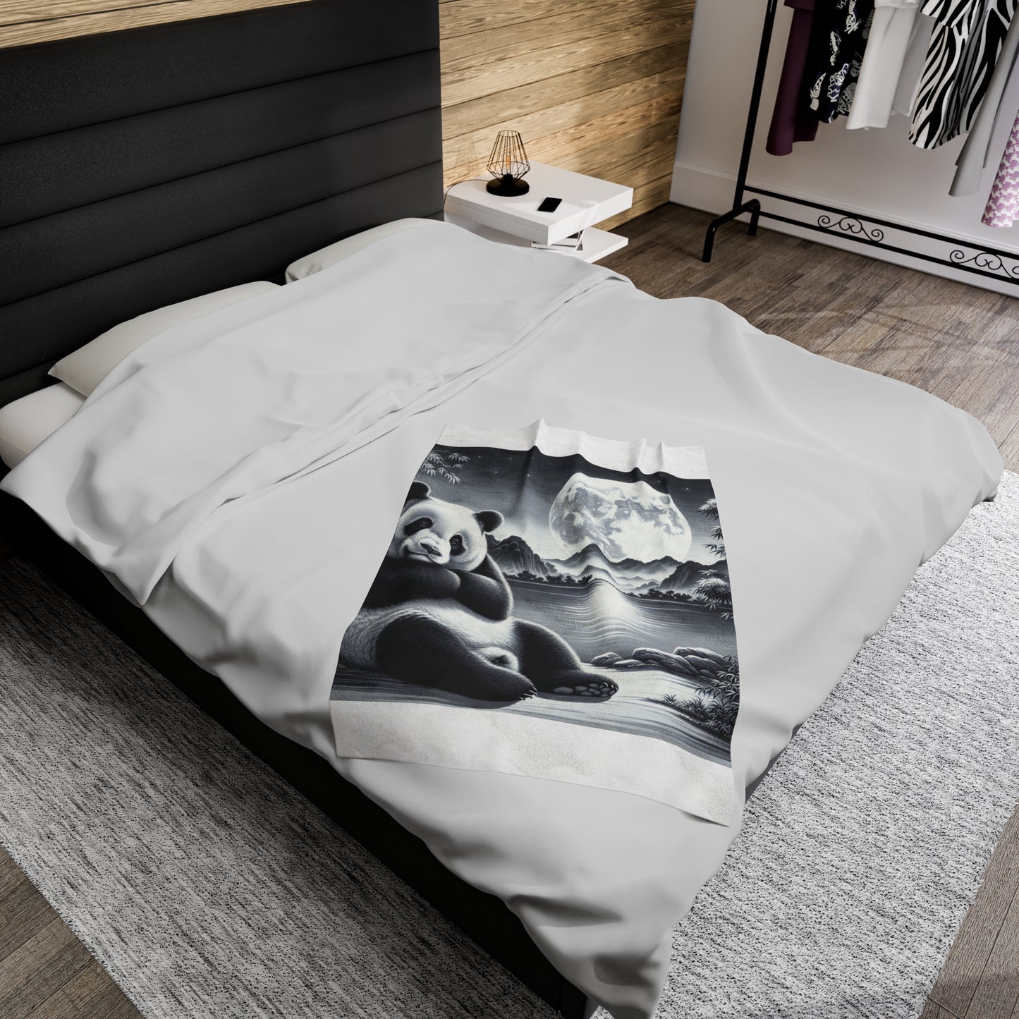 "Panda Moonlight" -Blanket
