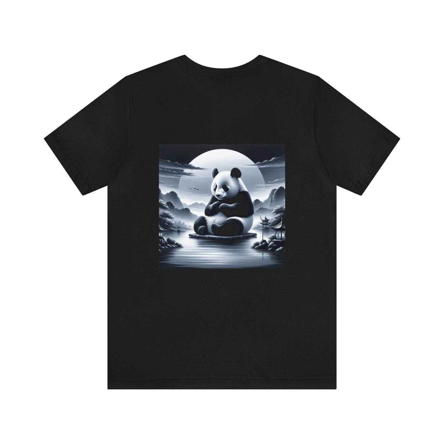"Moonlit Panda Serenity"- Tshirt