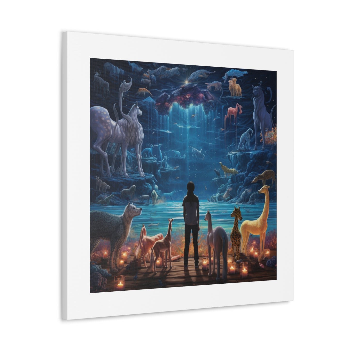 Husky Safari Luminosity Print.