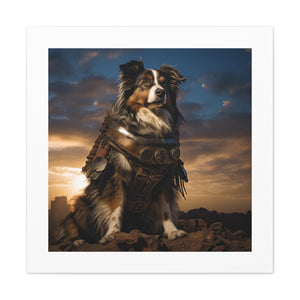 "Heroic Canine Battle Print."