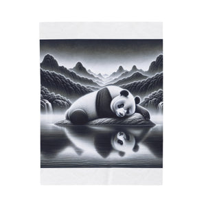 "Moonlit Panda's Majesty" -Blanket