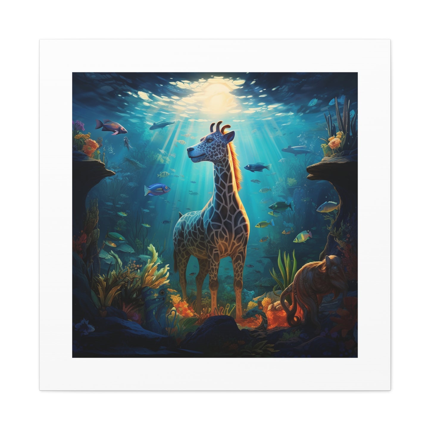 "Mythical African Safari Tapestry"