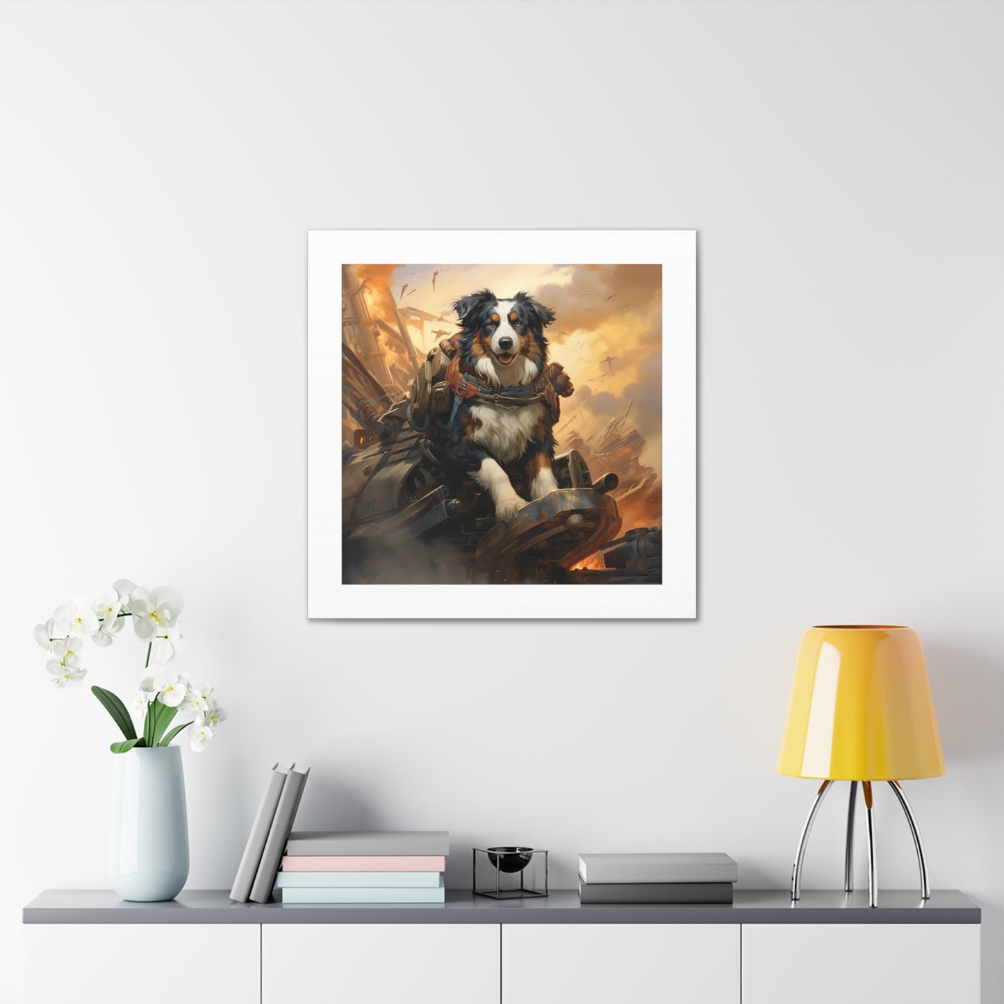 "Brave Armored Shepherd Print"