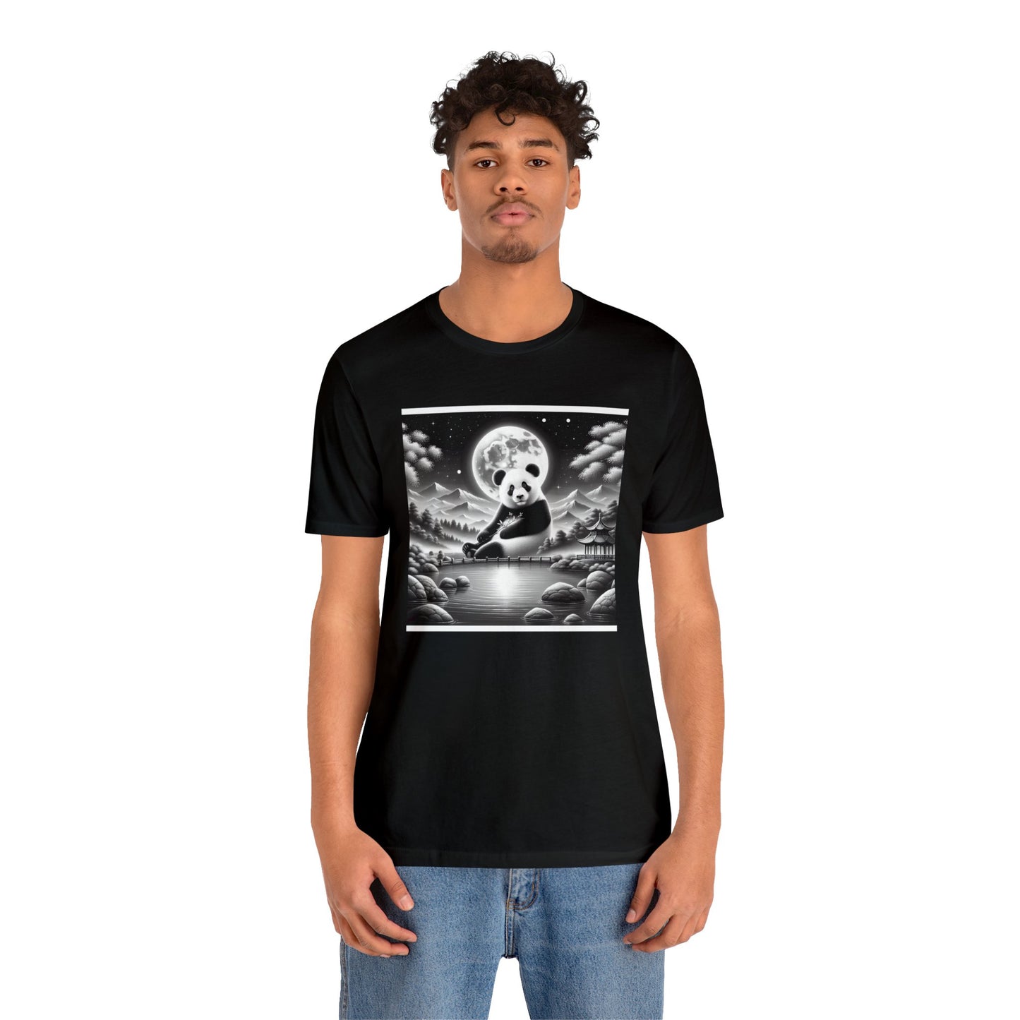 Tranquil Moonlight Panda- Tshirt