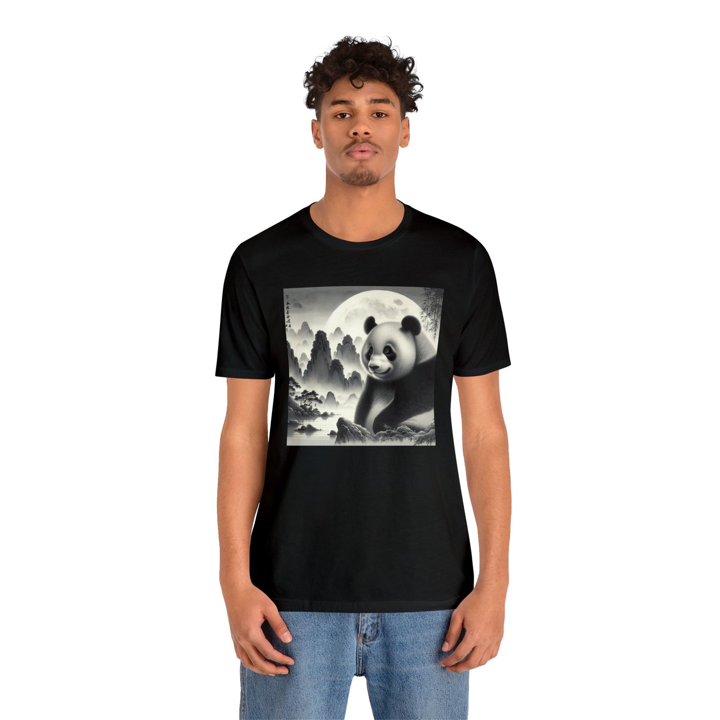 "Moonlit Panda's Grace"- Tshirt