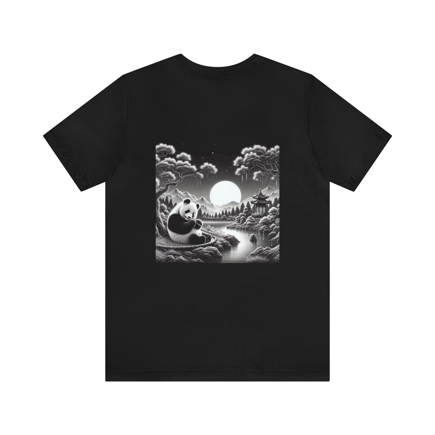 "Panda's Moonlit Majesty"- Tshirt