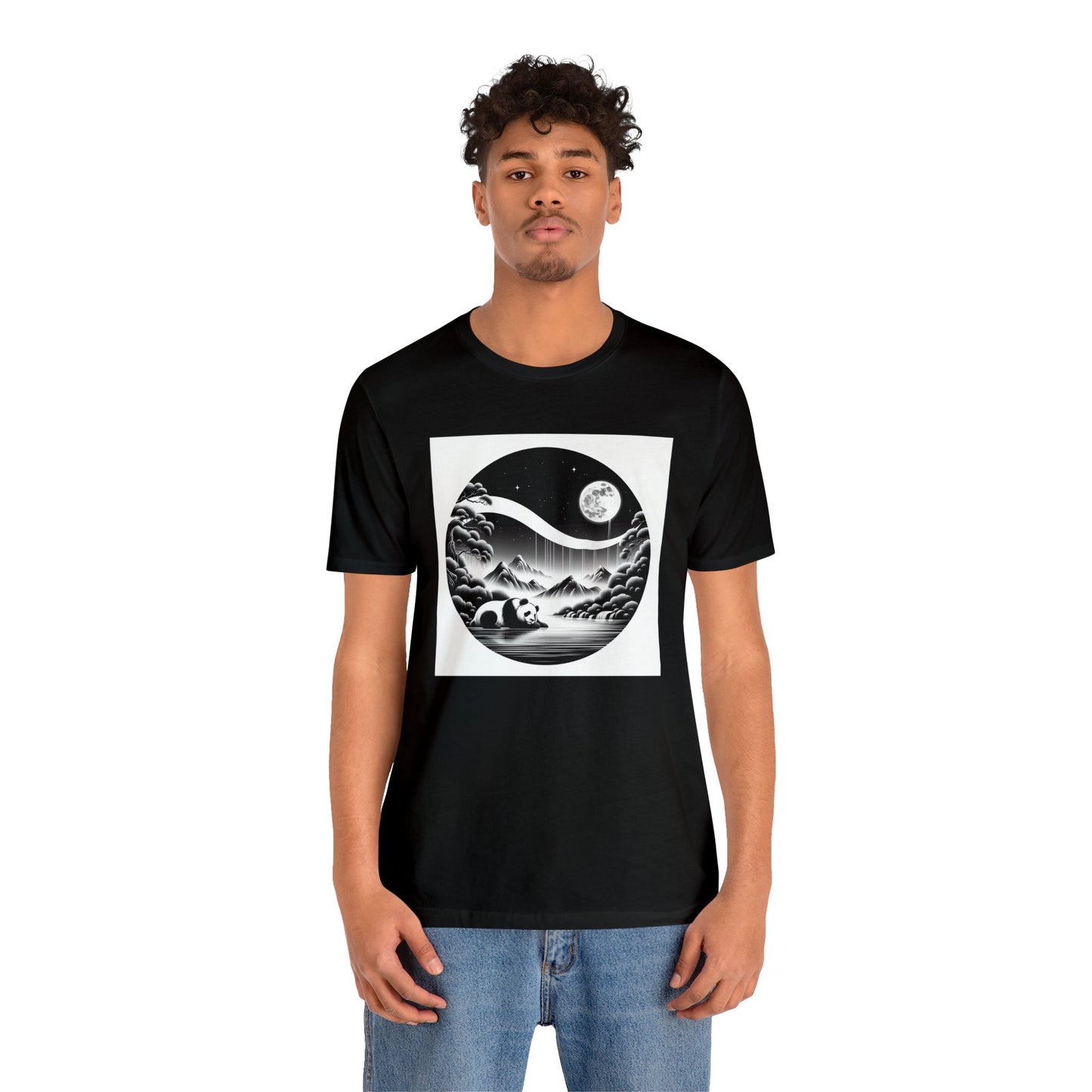 "Panda's Lunar Reverie"- Tshirt
