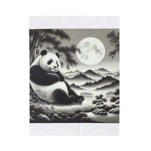 "Panda's Moonlit Grace" -Blanket