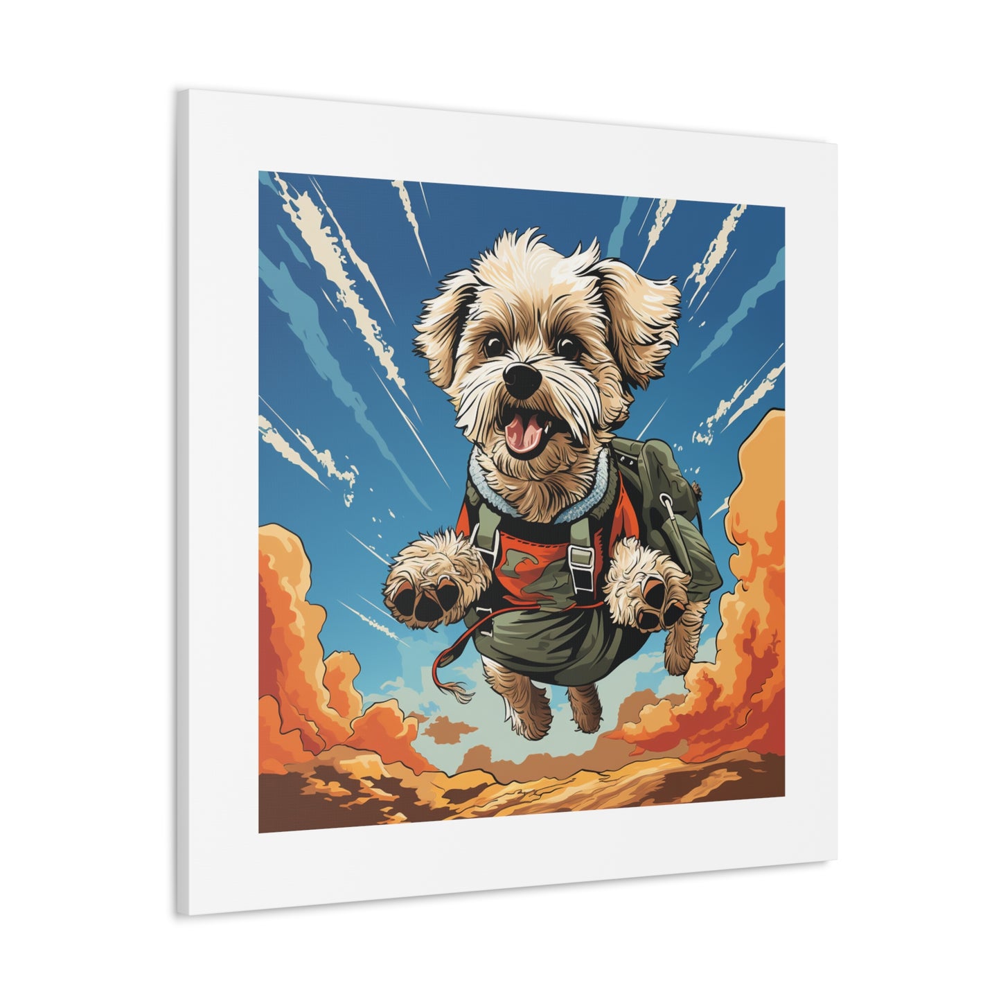 "Tails Up Maltese - Pop Art"