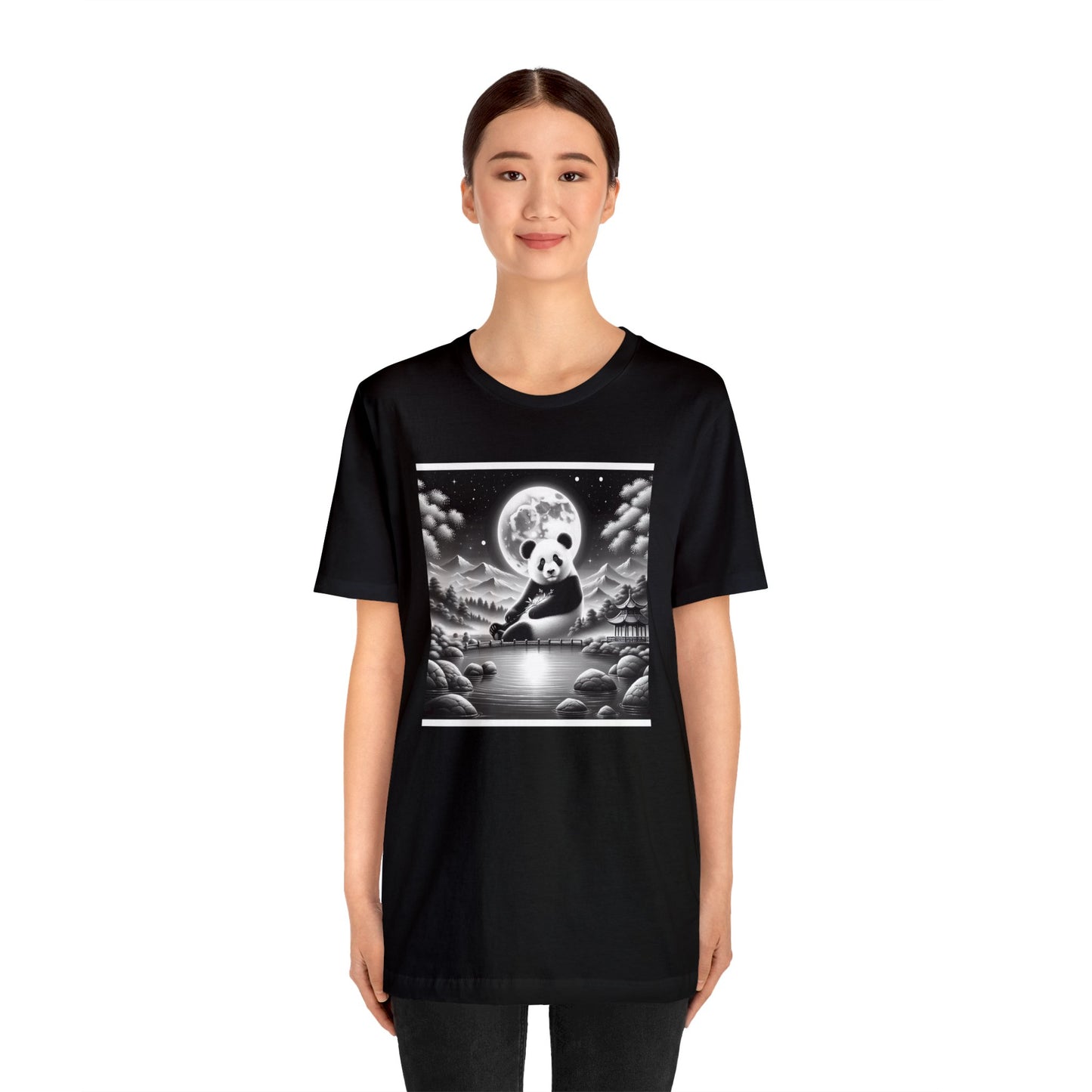 Tranquil Moonlight Panda- Tshirt