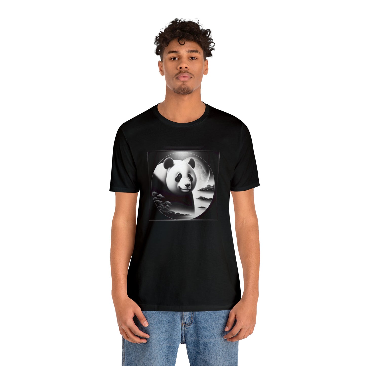"Panda's Moon: Majestic Tranquility"- Tshirt