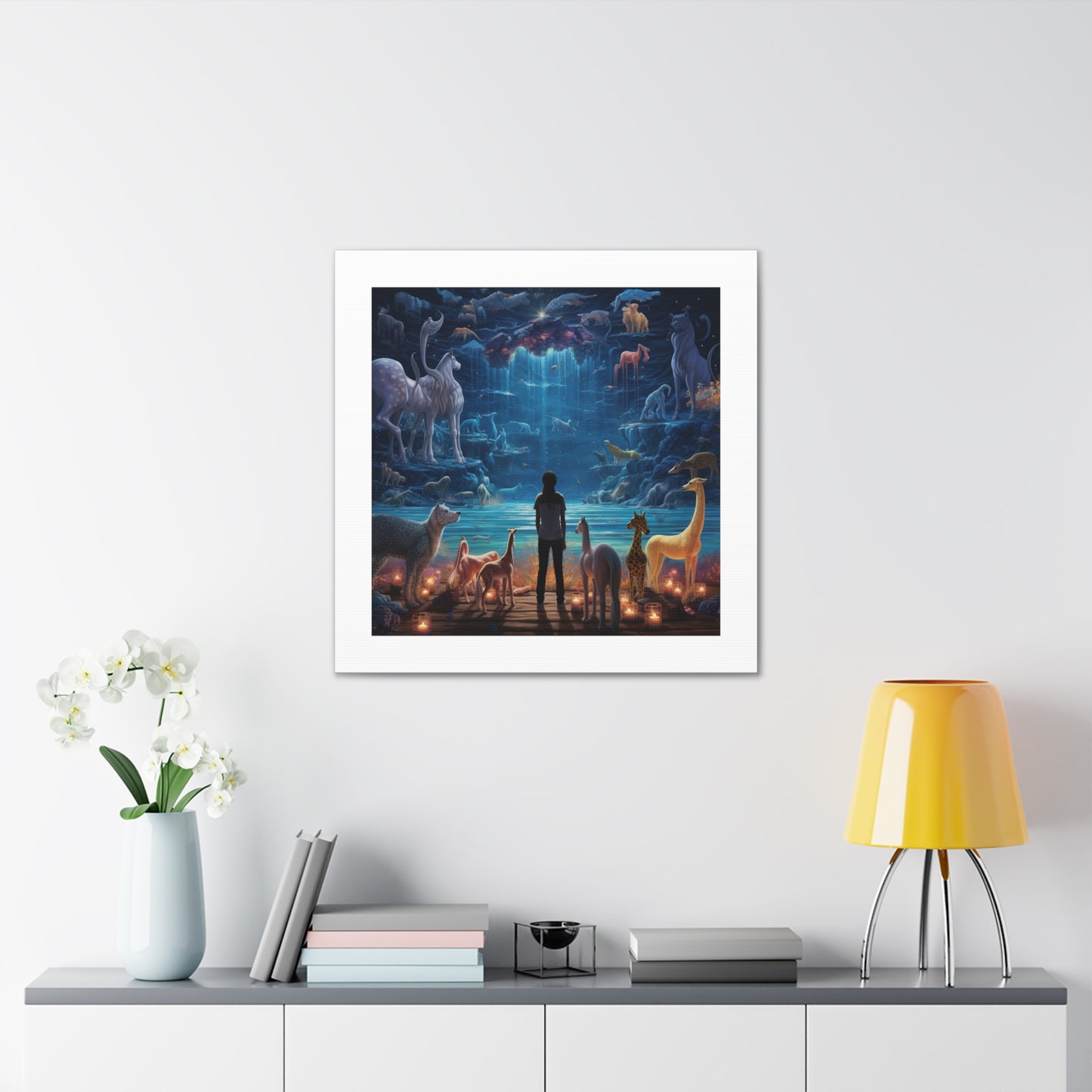Husky Safari Luminosity Print.