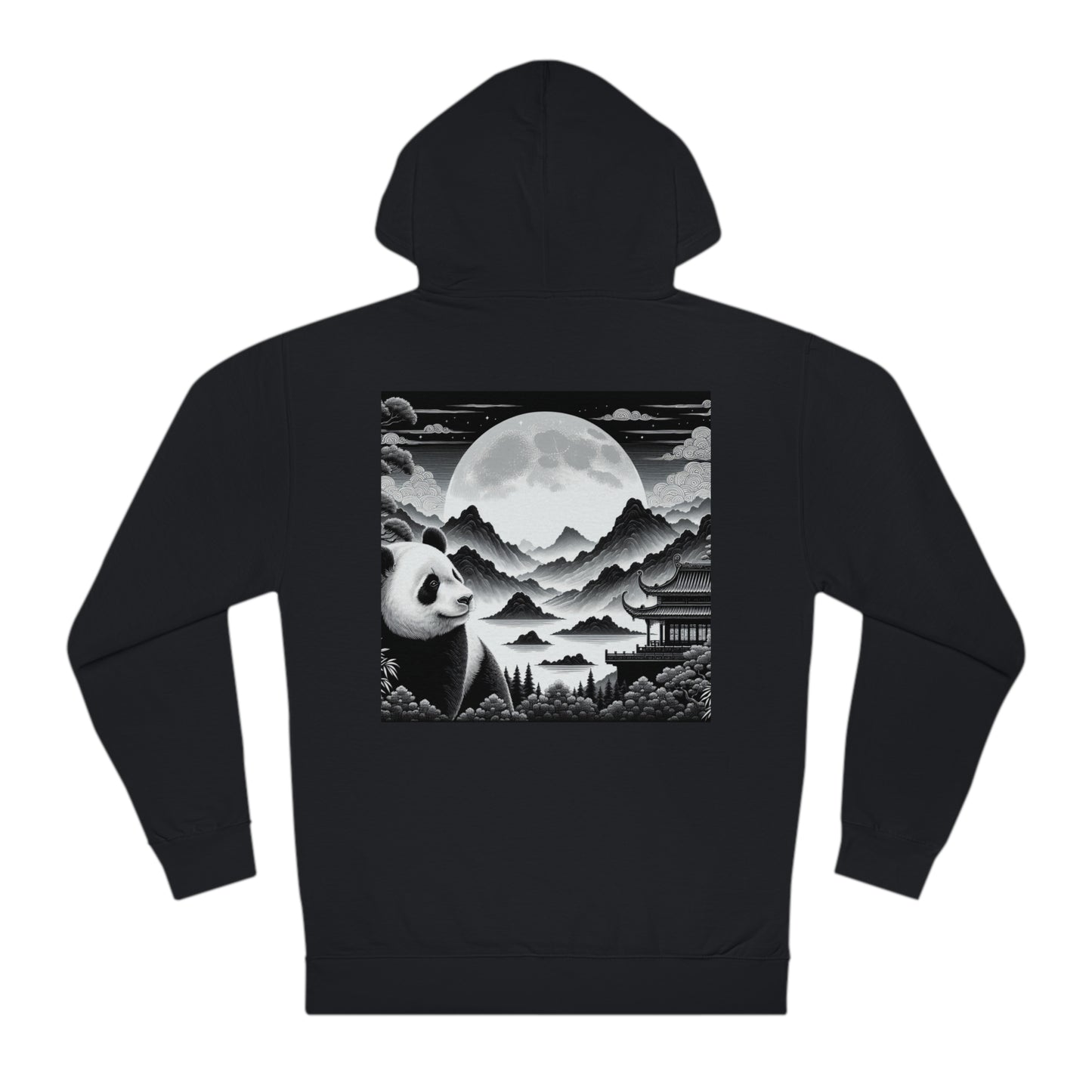 "Majestic Luna: Tranquil Panda"- Hoodie