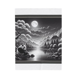 "Majestic Moonlit Panda" -Blanket