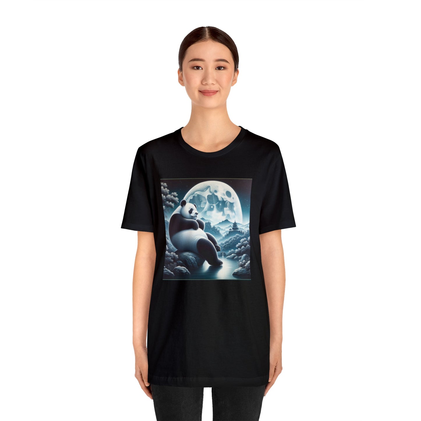 "Graceful Moonlit Panda"- Tshirt