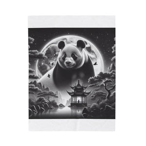 "Moonlit Panda's Grace" -Blanket