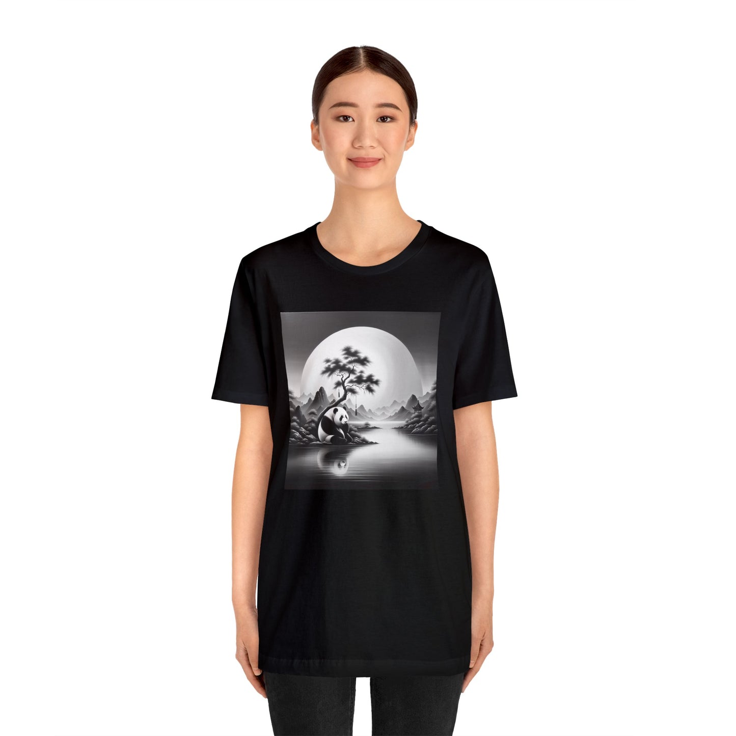 "Majestic Moonlit Panda"- Tshirt