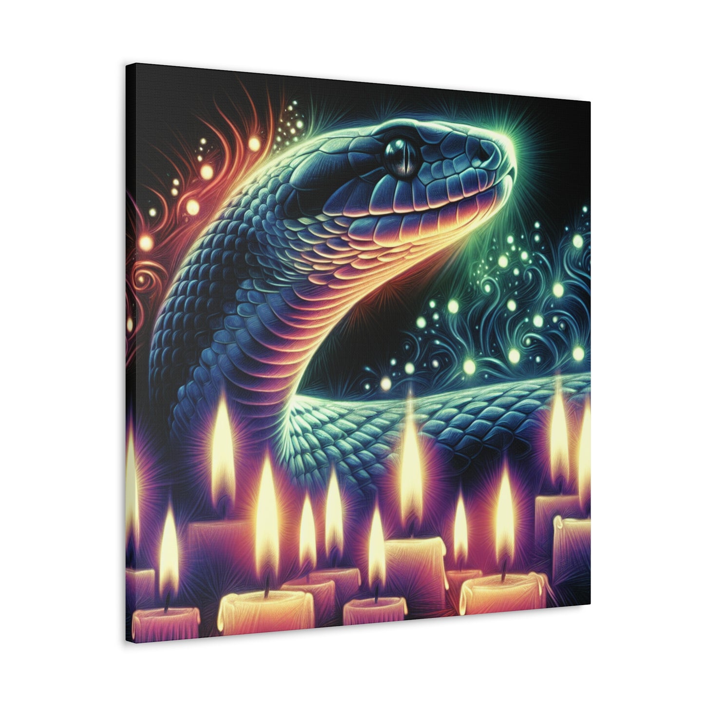 "Serpent's Aura Canvas"
