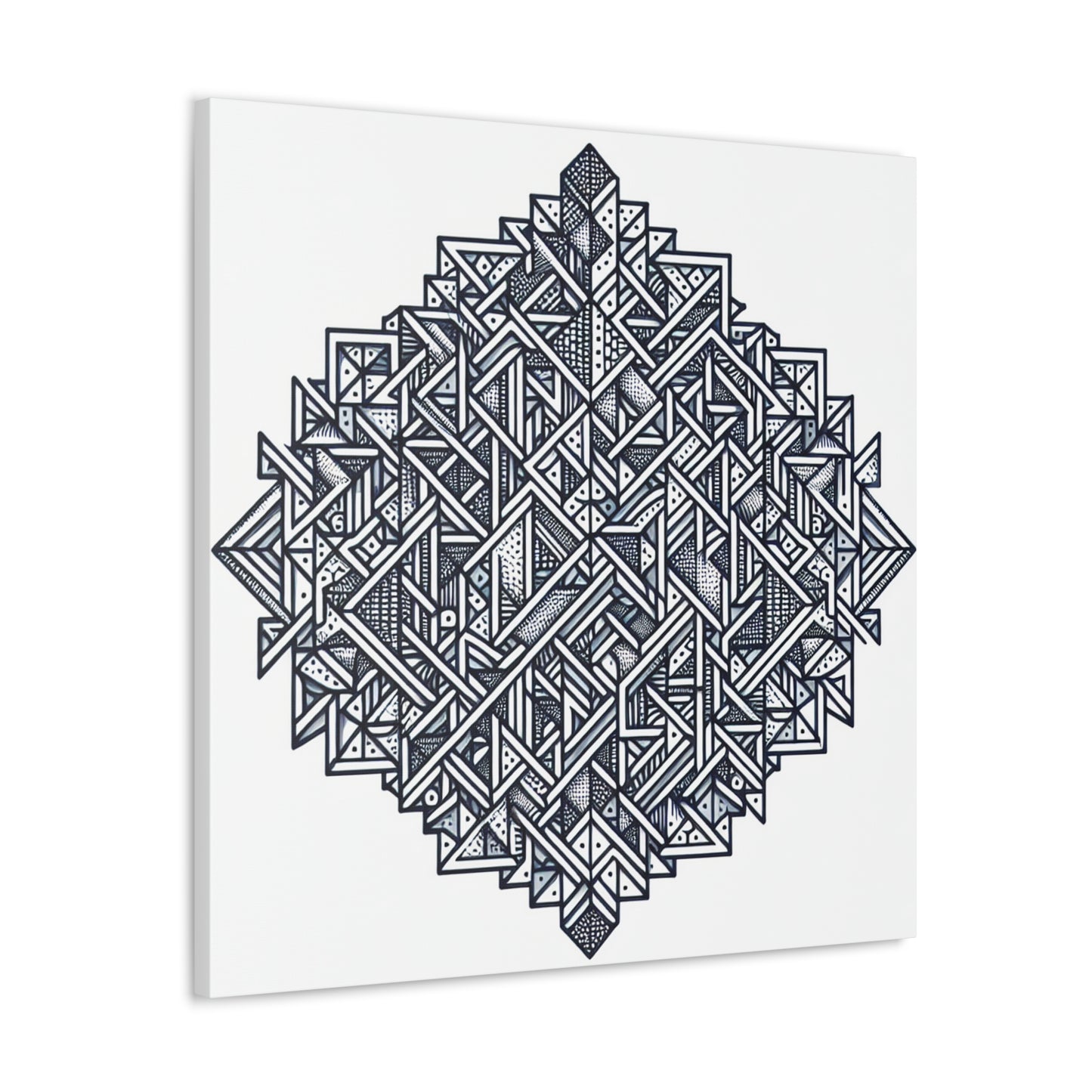 Triangular Fractal Mosaic- Canvas