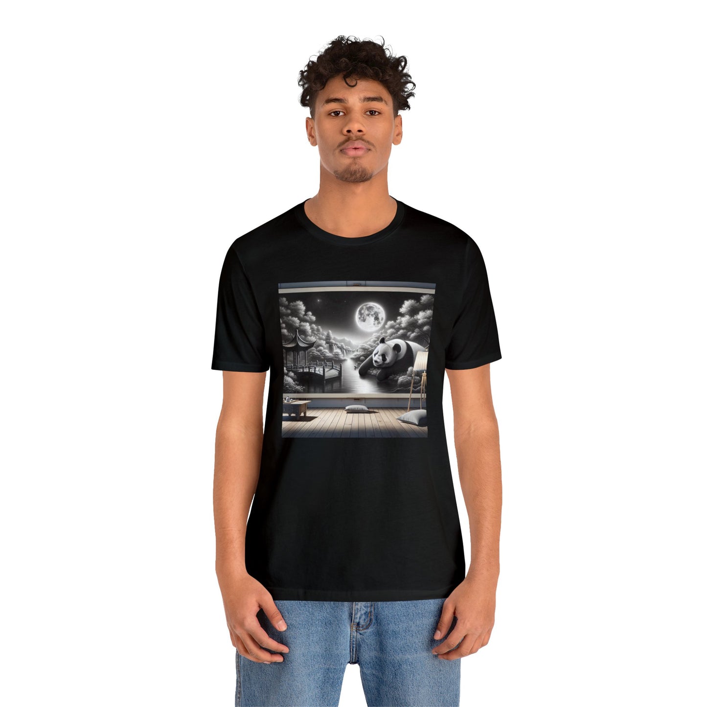 "Moonlit Majesty: Panda's Grace"- Tshirt
