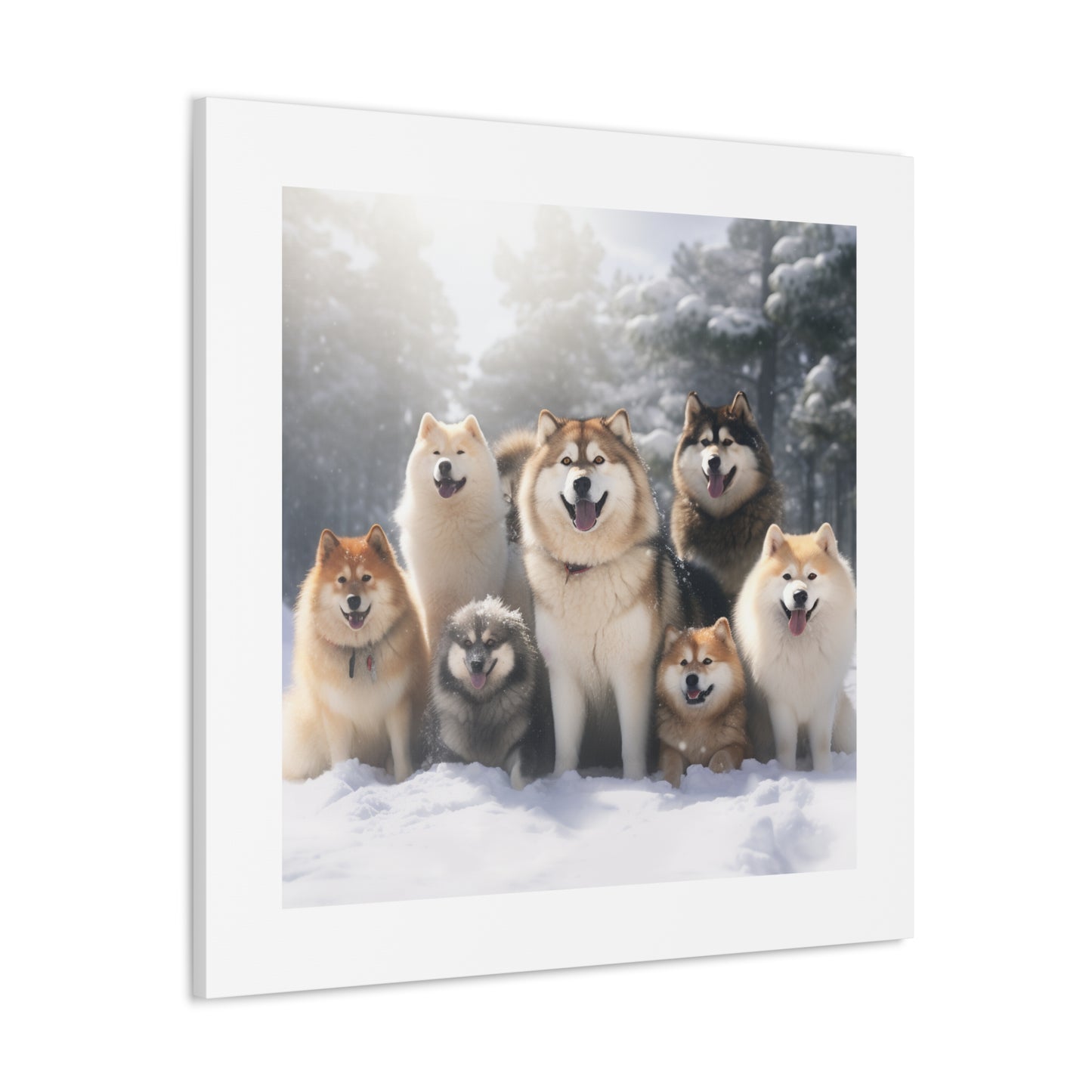 Snowy Dog Pals Print.