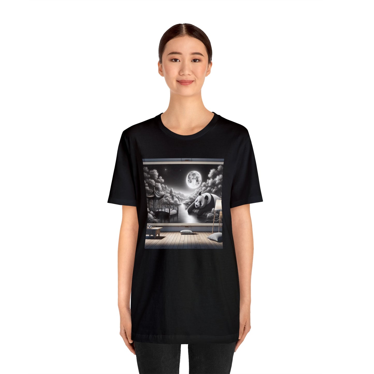 "Moonlit Majesty: Panda's Grace"- Tshirt