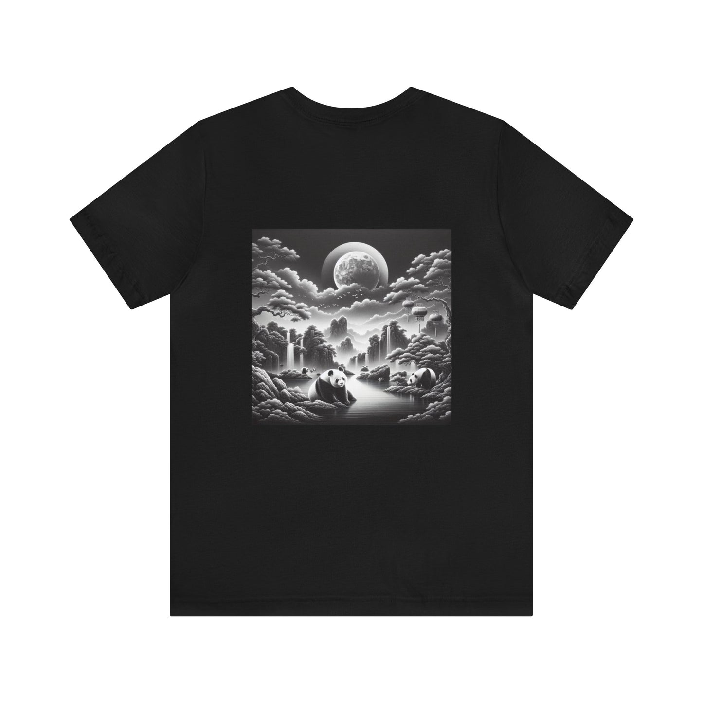 "Majestic Moonlight: Serene Panda"- Tshirt