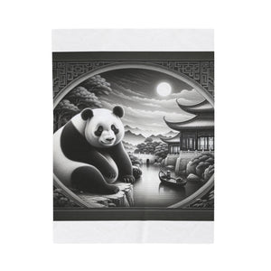 "Graceful Luna: Panda's Peace" -Blanket