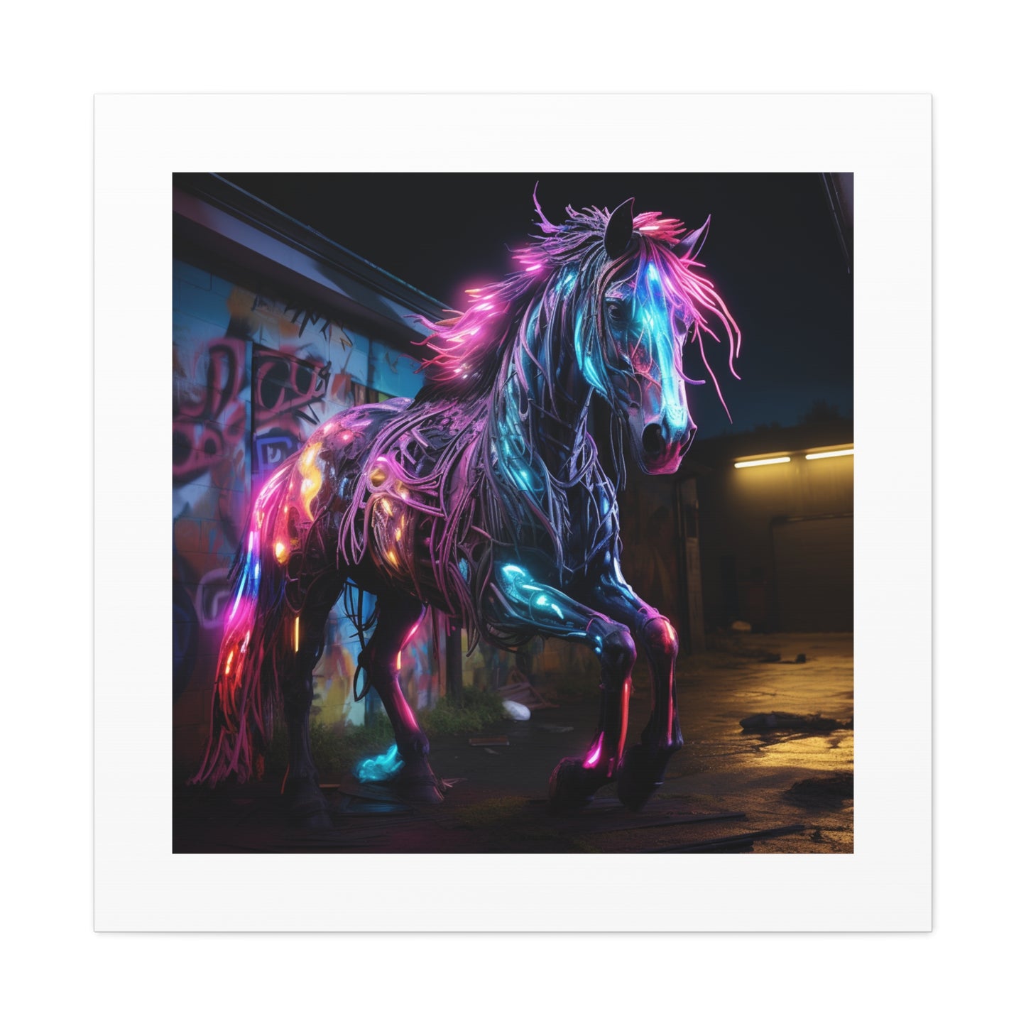 "Luminescent Graffiti Warhorse"