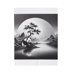 "Majestic Moonlit Panda" -Blanket