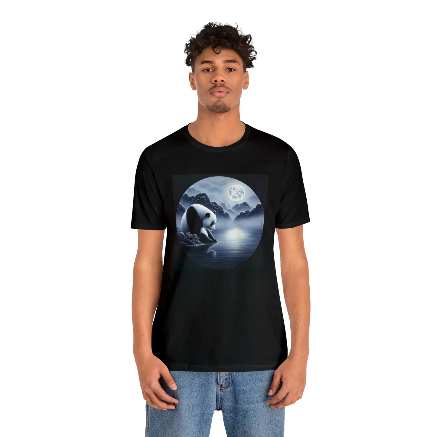 "Moonlit Panda Majesty"- Tshirt