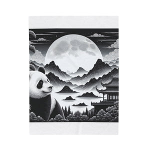 "Majestic Luna: Tranquil Panda" -Blanket