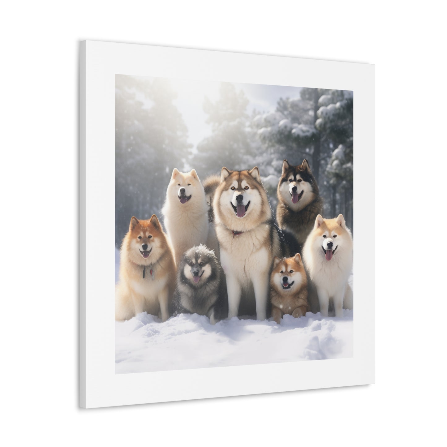Snowy Dog Pals Print.