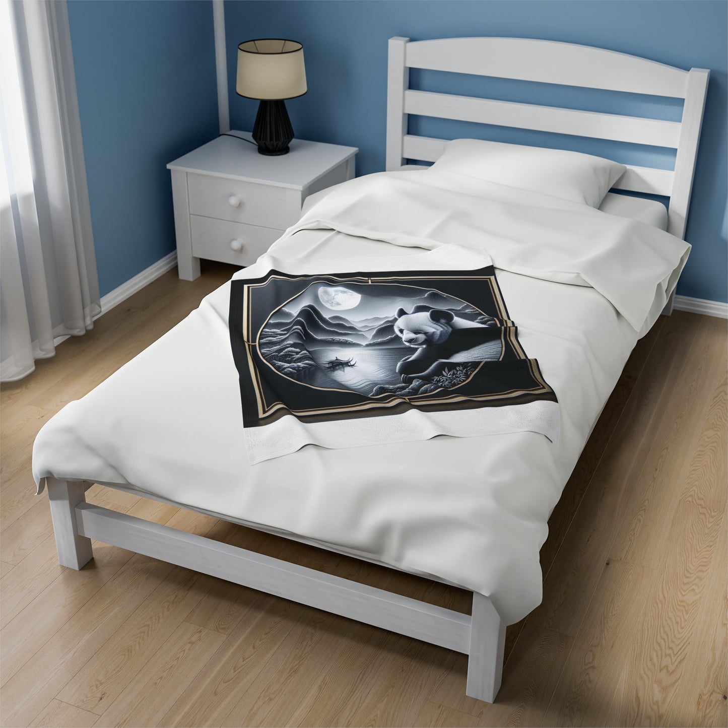 "Panda Moonlight" -Blanket