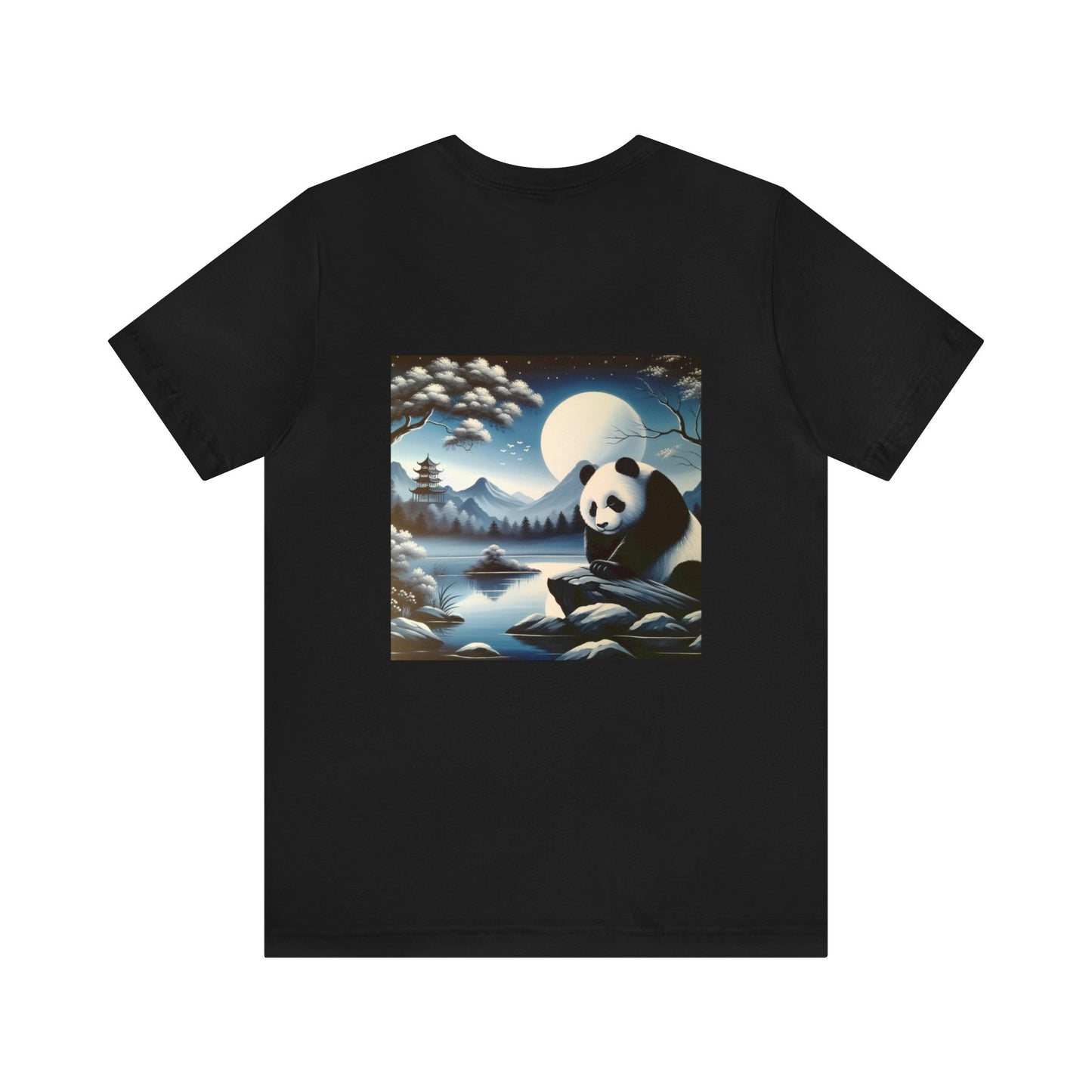 "Moonlit Panda Majesty"- Tshirt
