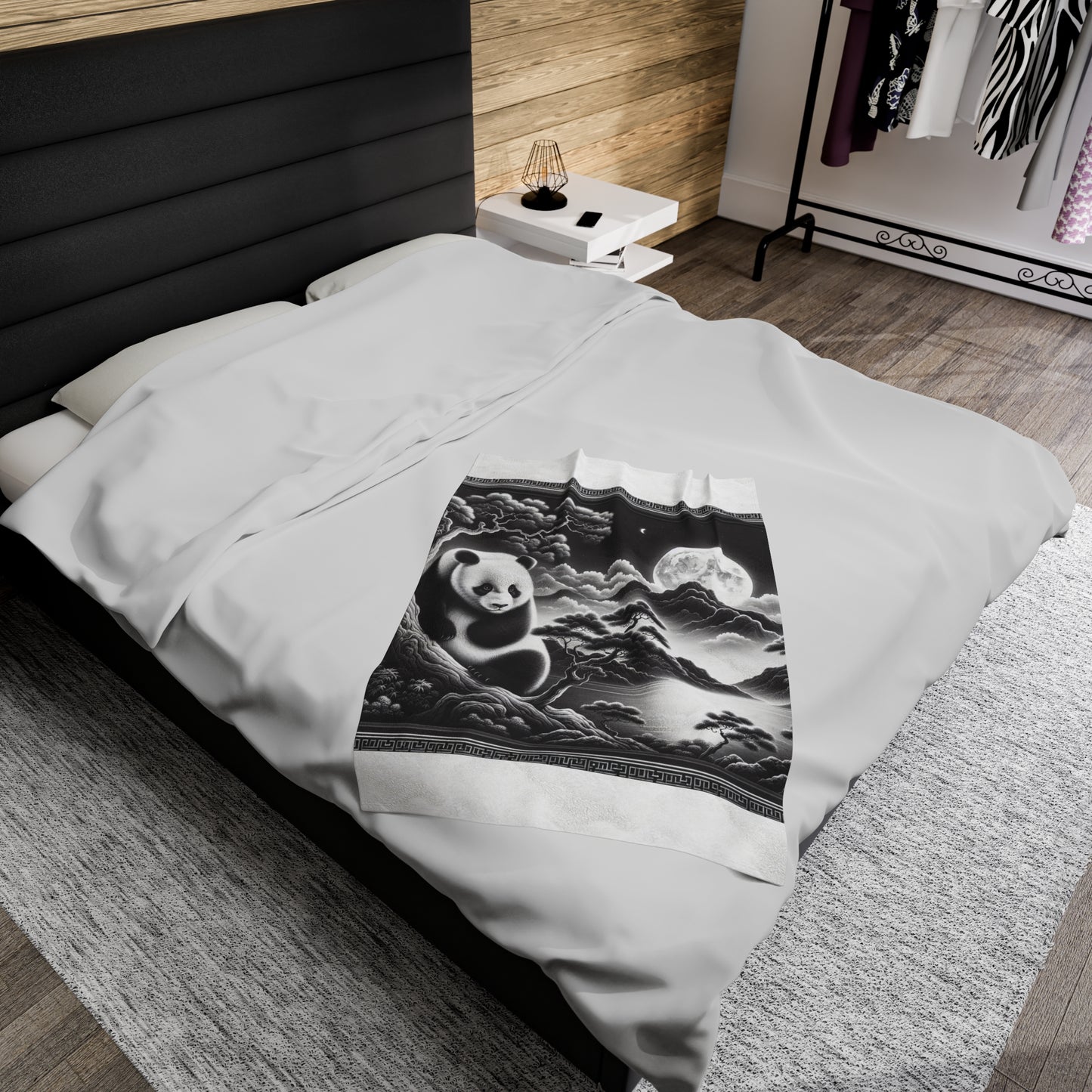 "Panda's Moonlight" -Blanket