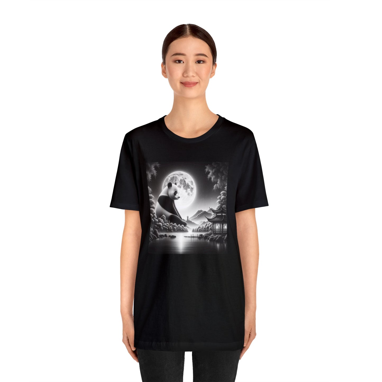 "Panda's Lunar Splendor"- Tshirt