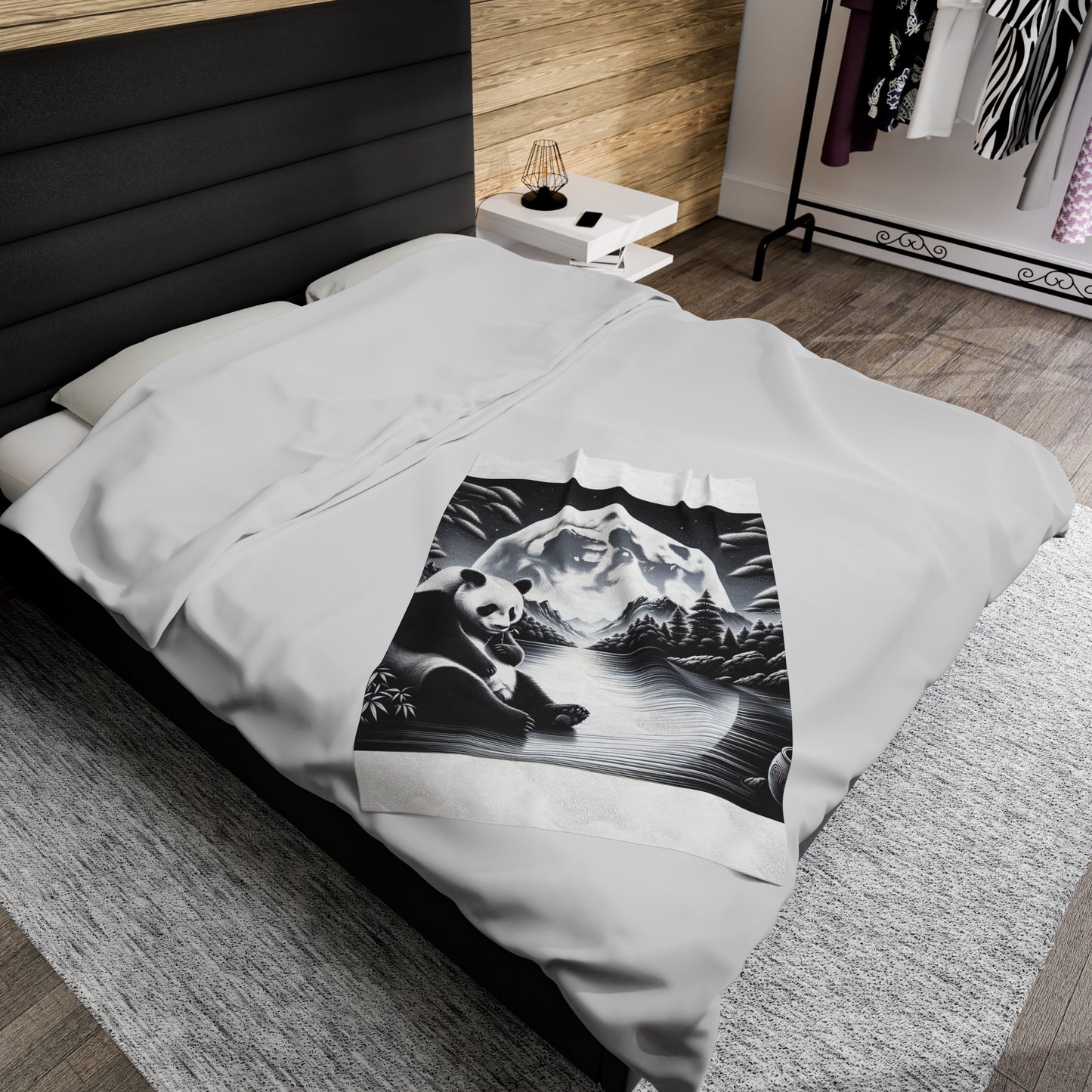 "Panda's Moon" -Blanket