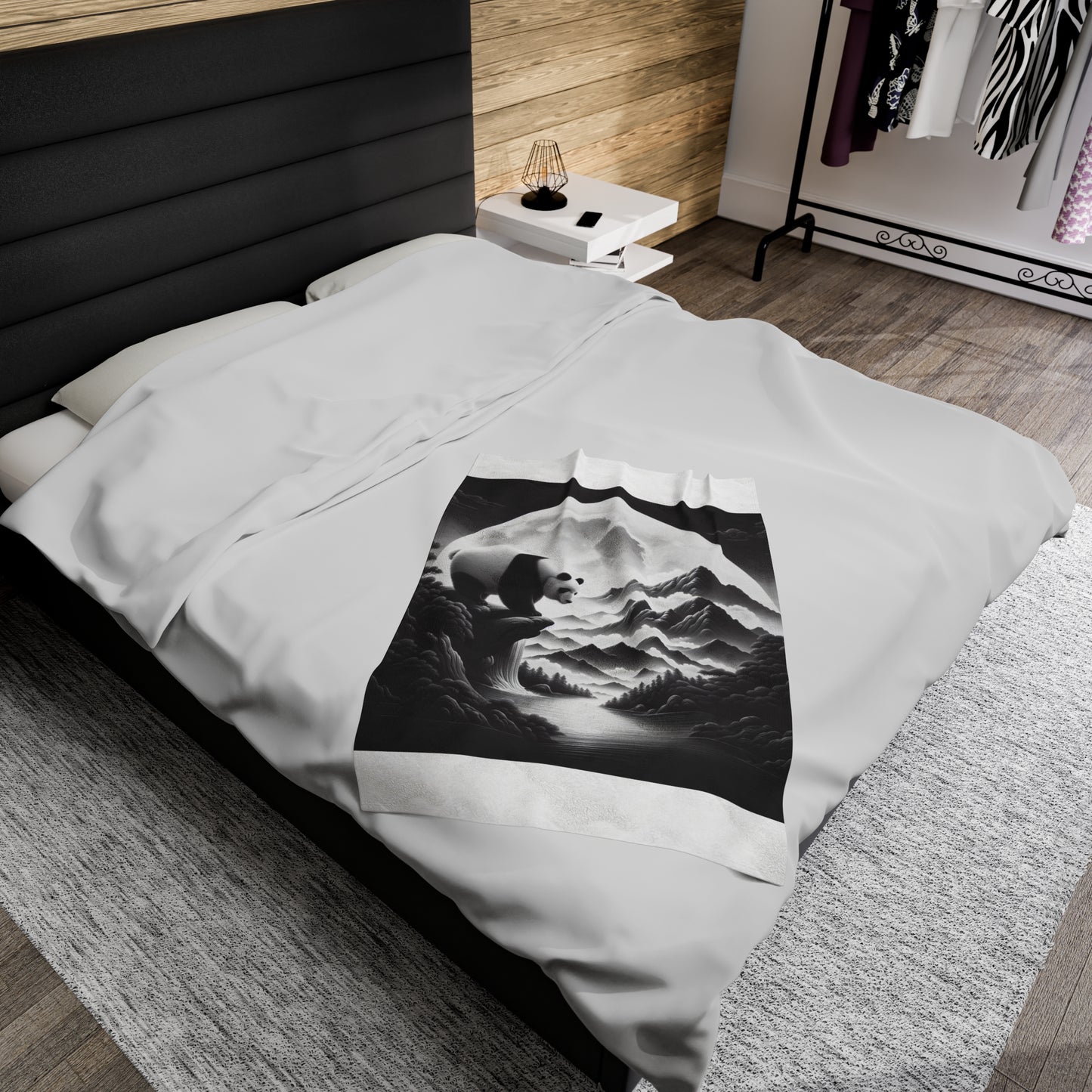 "Panda Moonlight" -Blanket