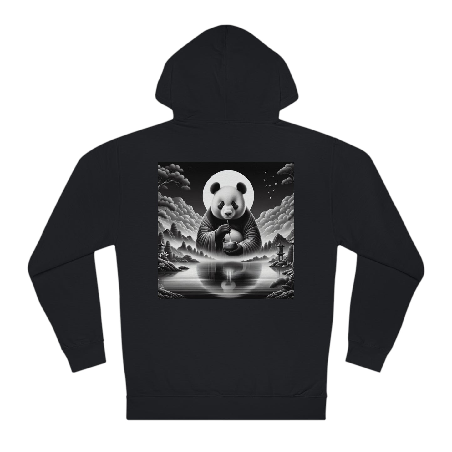 "Moonlit Panda Majesty"- Hoodie