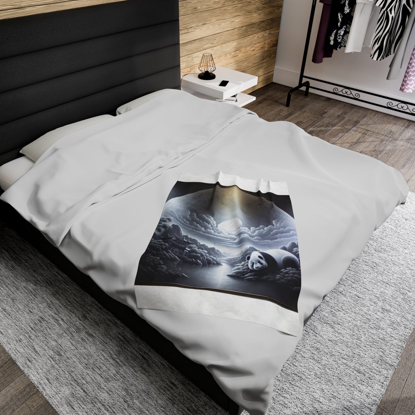 "Panda Moonlit Majesty" -Blanket