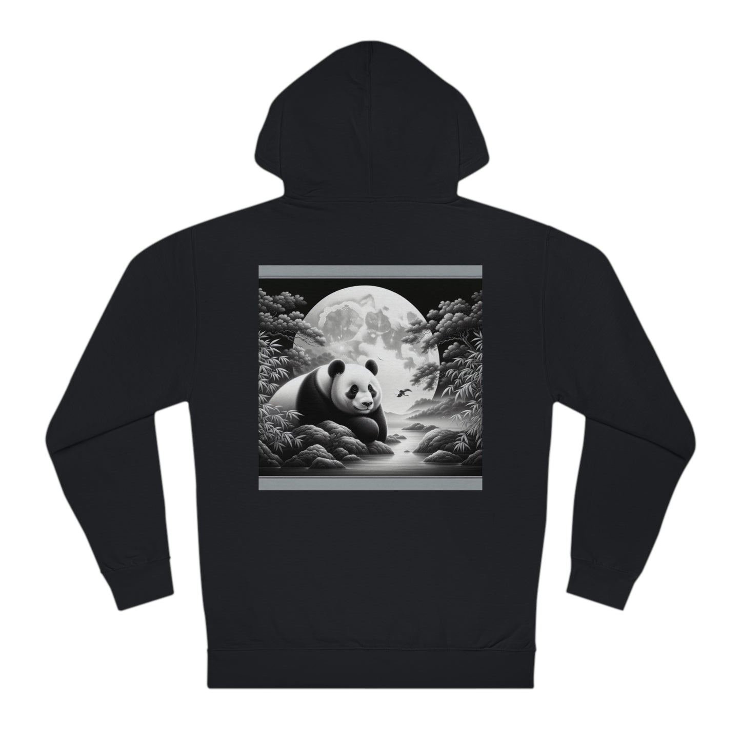 "Moonlit Zen: Panda Majesty"- Hoodie
