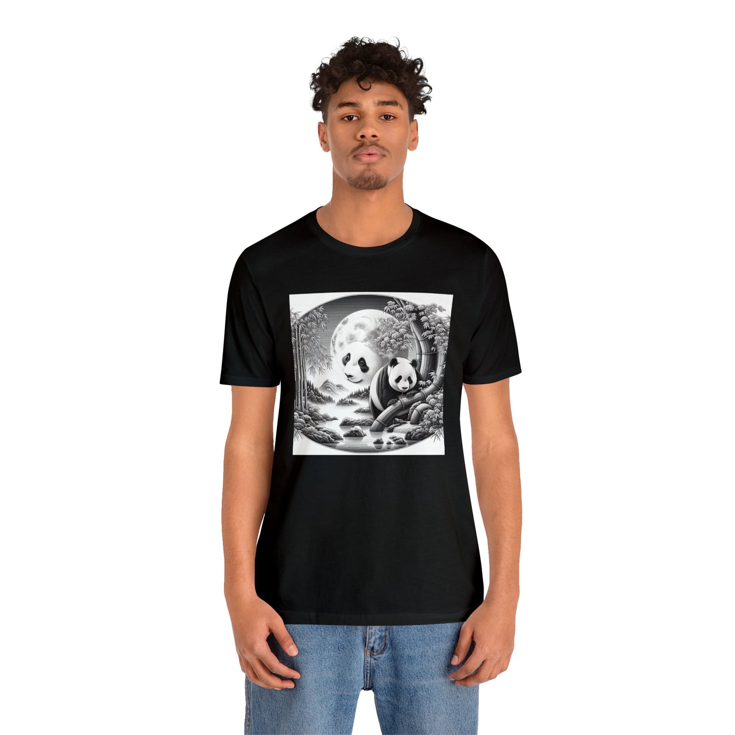 "Moonlit Panda's Dance"- Tshirt